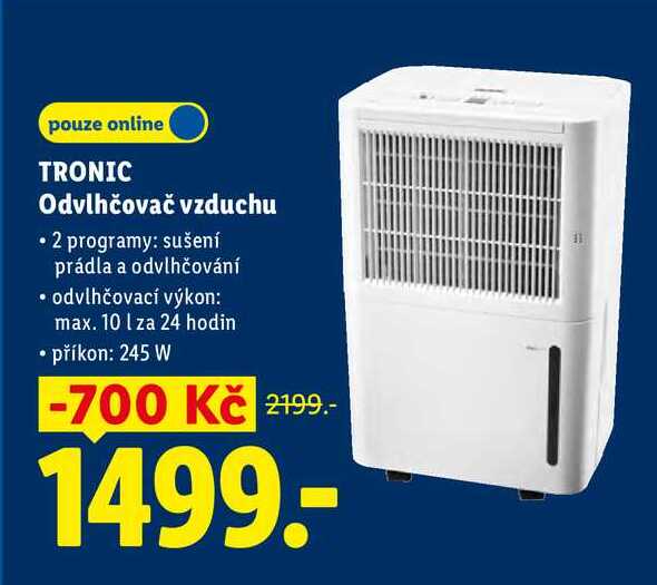 TRONIC Odvlhčovač vzduchu
