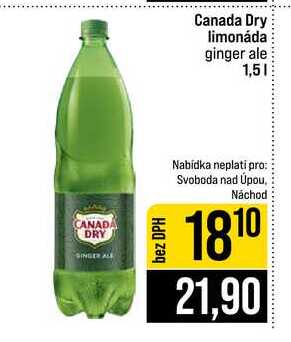 Canada Dry limonáda ginger ale 1,5l