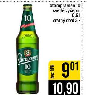 Staropramen 10 světlé výčepní 0,5l