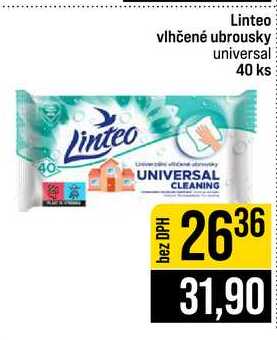 Linteo vlhčené ubrousky universal 40 ks