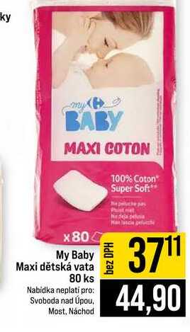 My Baby Maxi dětská vata 80 ks