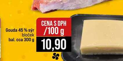 Gouda 45% sýr bloček bal. cca 300 g 100g
