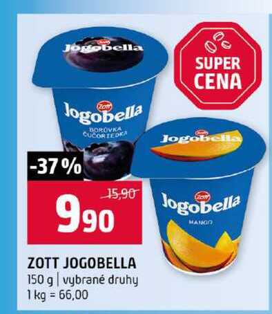 ZOTT JOGOBELLA 150 g vybrané druhy