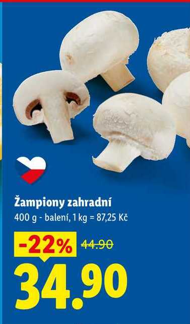 Žampiony zahradní, 400 g