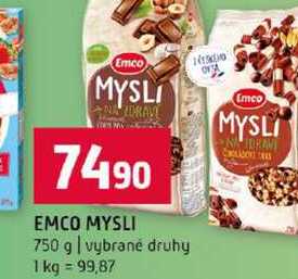 EMCO MYSLI 750 g vybrané druhy