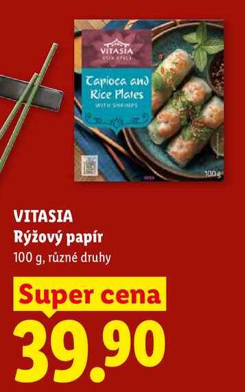 VITASIA Rýžový papír, 100 g, různé druhy