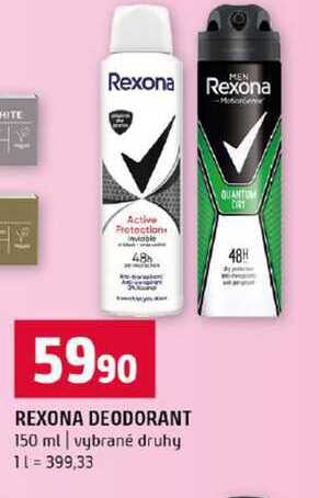 REXONA DEODORANT 150 ml vybrané druhy