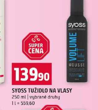 SYOSS TUŽIDLO NA VLASY 250 ml vybrané druhy