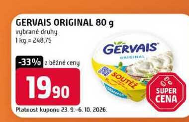 GERVAIS ORIGINAL 80 g vybrané druhy