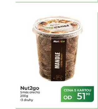 Nut2go Směs ořechů 200g