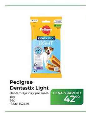Pedigree Dentastix Light dentální tyčinky pro malé psy 58g