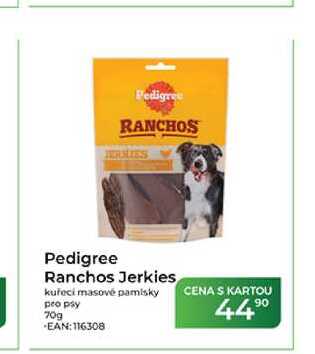 Pedigree Ranchos Jerkies kuřecí masové pamlsky pro psy 70g