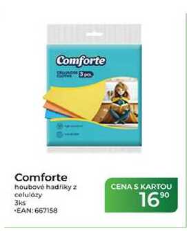 Comforte houbové hadříky z celulózy 3ks
