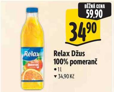 Relax Džus 100% pomeranč, 1 l 