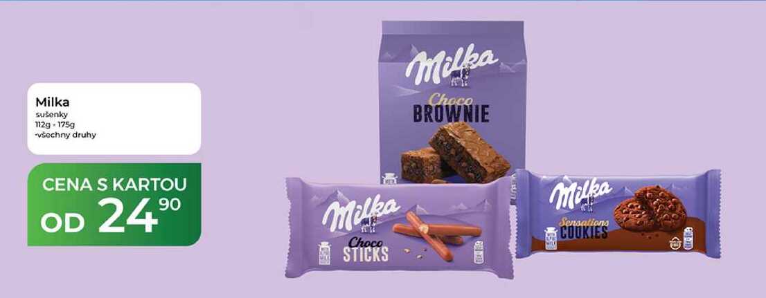 Milka sušenky 112g - 175g
