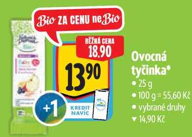 Ovocná tyčinka, 25 g