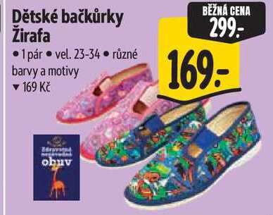 Dětské bačkůrky Žirafa