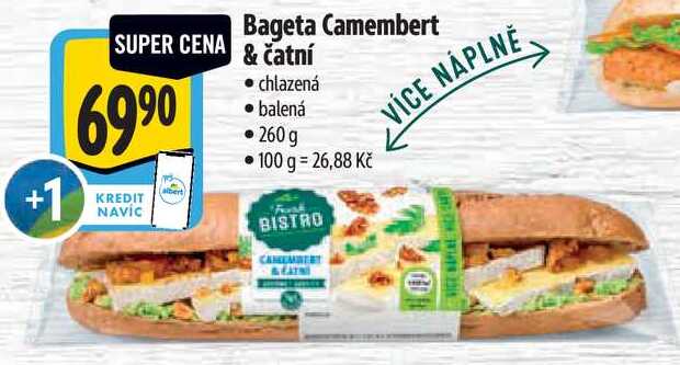 Bageta Camembert & čatní, 260 g