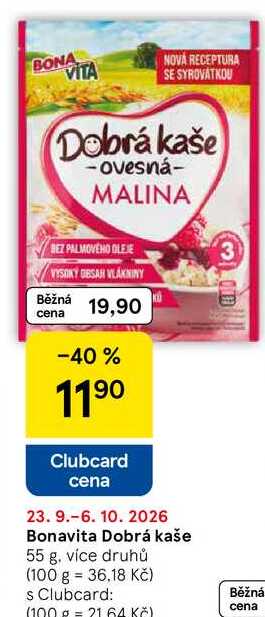 Bonavita Dobrá kaše, 55 g, více druhů
