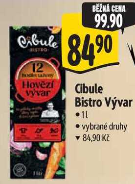 Cibule Bistro Vývar, 1 l