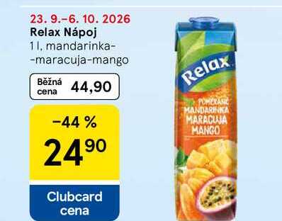 Relax Nápoj mandarinka-maracuja-mango, 1 l