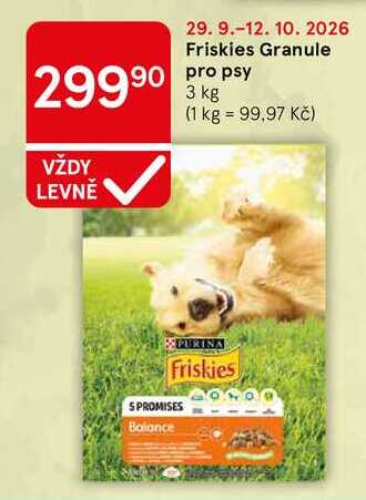 Friskies Granule pro psy, 3 kg