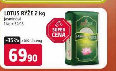 LOTUS RÝŽE 2 kg jasmínová 