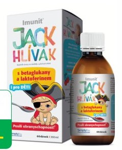 Hlíva Jack Hlívák sirup s betaglukany a laktoferinem 300 ml