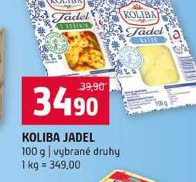 KOLIBA JADEL 100 g vybrané druhy