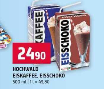 HOCHWALD EISKAFFEE, EISSCHOKO 500 ml 