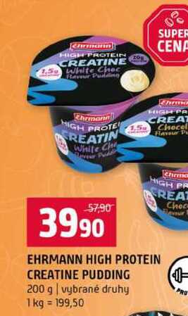 EHRMANN HIGH PROTEIN CREATINE PUDDING 200 g vybrané druhy
