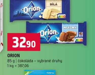 ORION 85 g čokoláda vybrané druhy