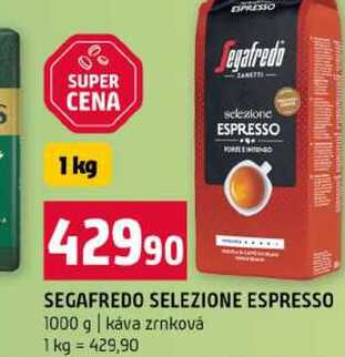 SEGAFREDO SELEZIONE ESPRESSO 1000 g káva zrnková  
