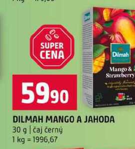 DILMAH MANGO A JAHODA 30 g čaj černý 
