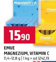 EMVE MAGNEZIUM, VITAMIN C 11,4-12,8 g