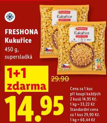 FRESHONA Kukuřice, 450 g