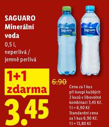 SAGUARO Minerální voda, 0,5 l