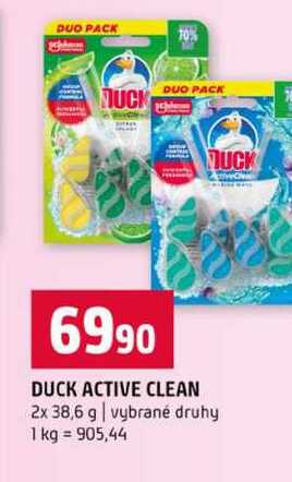 DUCK ACTIVE CLEAN 2x 38,6 g vybrané druhy
