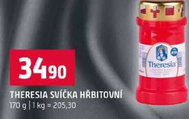 THERESIA SVÍČKA HŘBITOVNÍ 170 g
