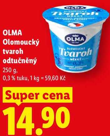 OLMA Olomoucký tvaroh odtučněný, 250 g