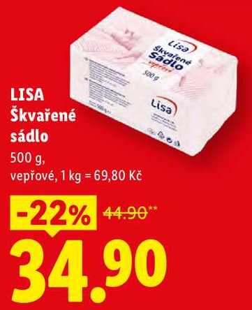 LISA Škvařené sádlo, 500 g 