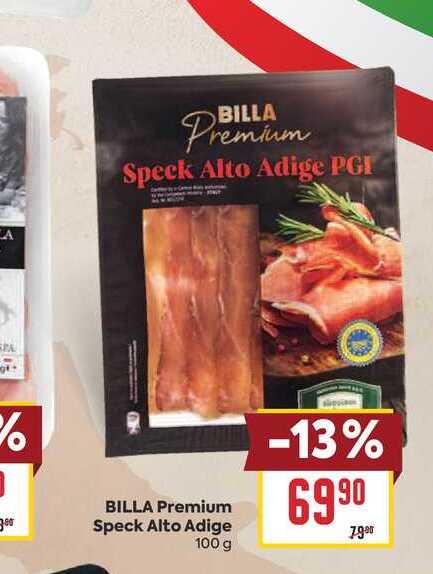 BILLA Premium Speck Alto Adige 100 g