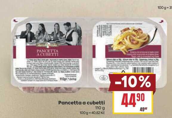 Pancetta a cubetti 110 g