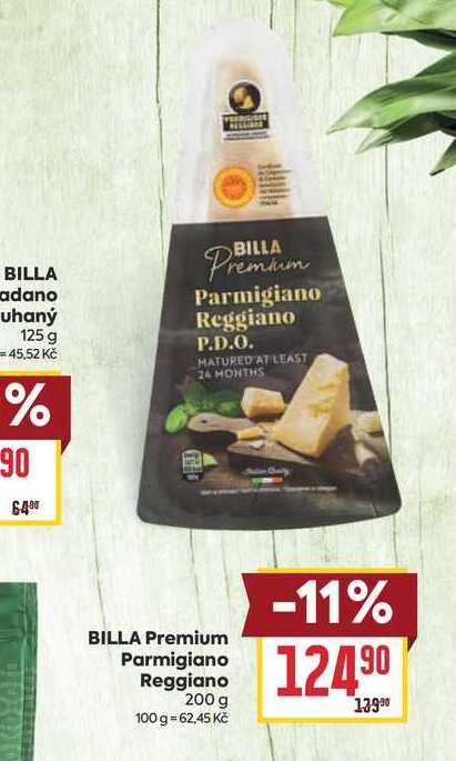 BILLA Premium Parmigiano Reggiano 200 g