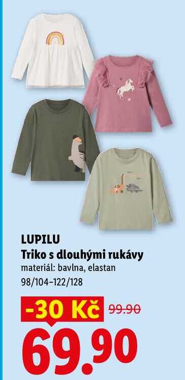 LUPILU Triko s dlouhými rukávy