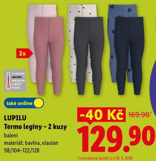 LUPILU Termo legíny -2 kusy