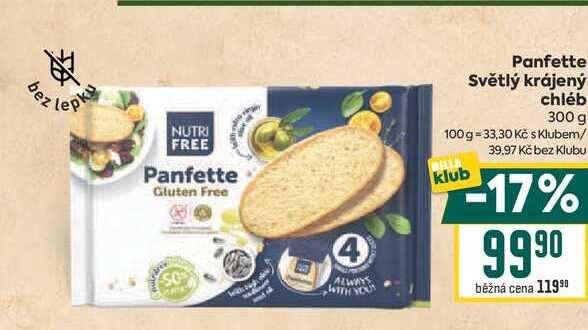 Panfette Světlý krájený chléb 300g