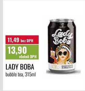 LADY BOBA, bubble tea, 315ml