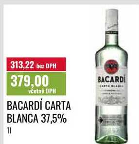 BACARDÍ CARTA BLANCA 37,5%, 11