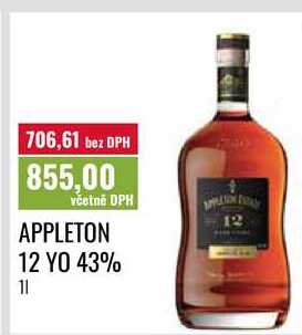 APPLETON 12 YO 43%, 11 